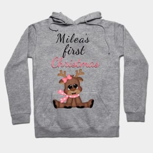 Milea's First Christmas - Toy Reindeer Hoodie